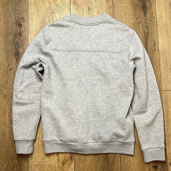 Frank & Oak Fleece Bomber Jacket in Vintage Gray Size M - Picture 3 of 9